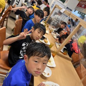 U10遠征夕飯